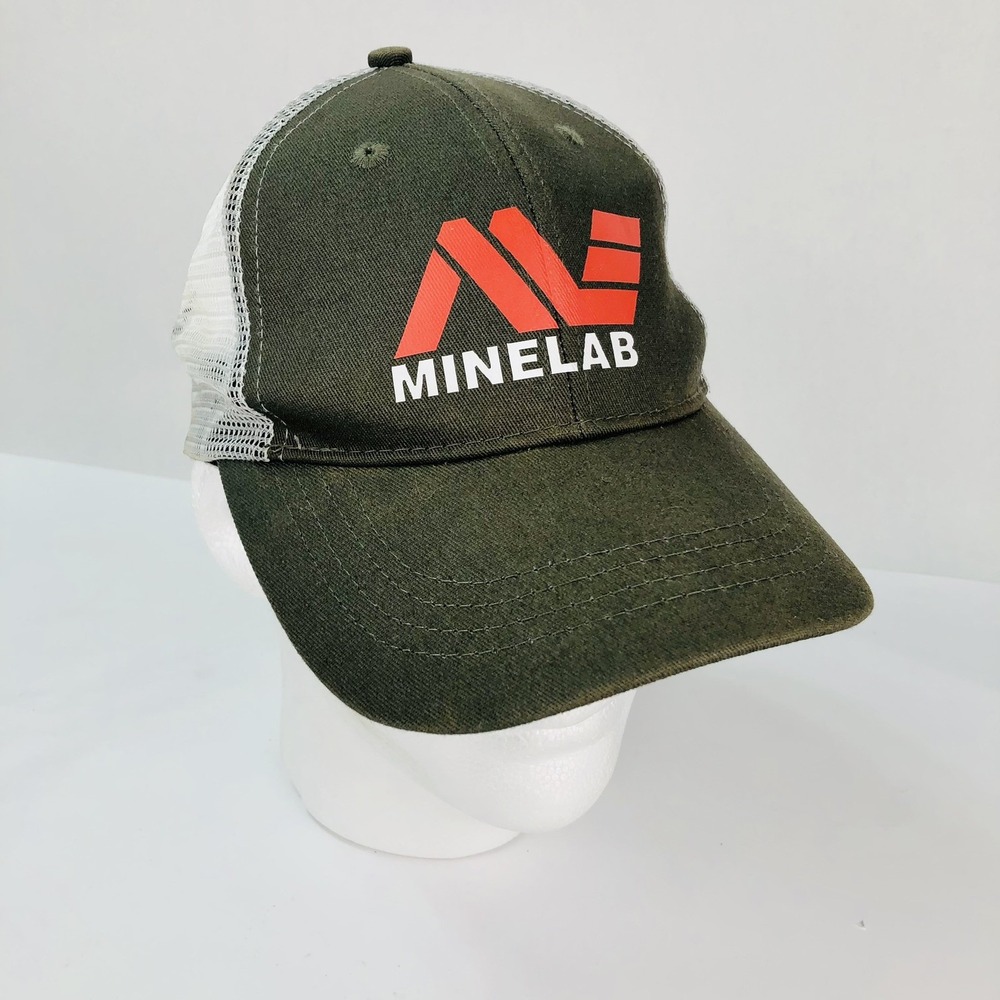 Minelab Metal Detector Baseball Cap Trucker Hat Green Mesh SnapBack Mens OSFM